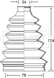 Borg & Beck BCB2337 - Burduf cauciuc, articulatie planetara aaoparts.ro