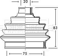 Borg & Beck BCB2256 - Burduf cauciuc, articulatie planetara aaoparts.ro