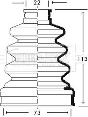 Borg & Beck BCB2709 - Burduf cauciuc, articulatie planetara aaoparts.ro
