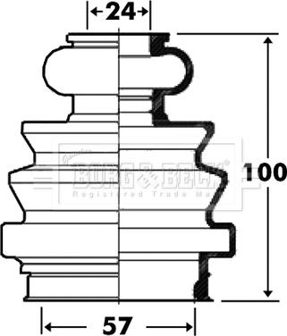 Borg & Beck BCB2716 - Burduf cauciuc, articulatie planetara aaoparts.ro