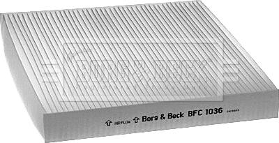 Borg & Beck BFC1036 - Filtru, aer habitaclu aaoparts.ro