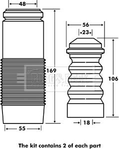 Borg & Beck BPK7047 - Chit protectie praf,amortizor aaoparts.ro