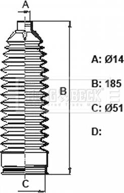 Borg & Beck BSG3445 - Ansamblu burduf, directie aaoparts.ro