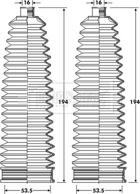 Borg & Beck BSG3412 - Ansamblu burduf, directie aaoparts.ro