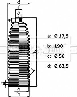 Borg & Beck BSG3486 - Ansamblu burduf, directie aaoparts.ro