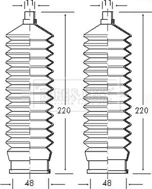 Borg & Beck BSG3040 - Ansamblu burduf, directie aaoparts.ro