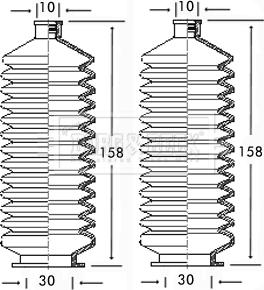 Borg & Beck BSG3057 - Ansamblu burduf, directie aaoparts.ro