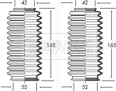 Borg & Beck BSG3017 - Ansamblu burduf, directie aaoparts.ro