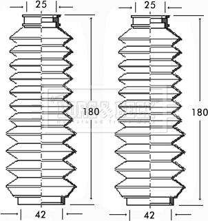 Borg & Beck BSG3106 - Ansamblu burduf, directie aaoparts.ro