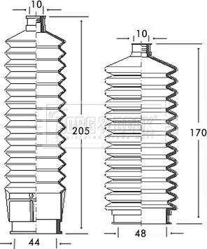 Borg & Beck BSG3129 - Ansamblu burduf, directie aaoparts.ro