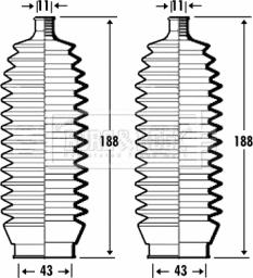 Borg & Beck BSG3342 - Ansamblu burduf, directie aaoparts.ro