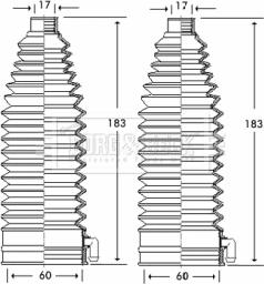 Borg & Beck BSG3247 - Ansamblu burduf, directie aaoparts.ro