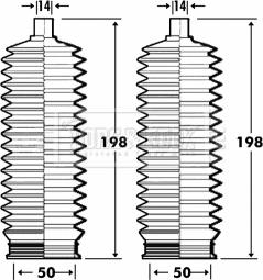 Borg & Beck BSG3259 - Ansamblu burduf, directie aaoparts.ro
