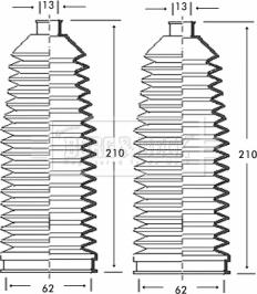 Borg & Beck BSG3227 - Ansamblu burduf, directie aaoparts.ro