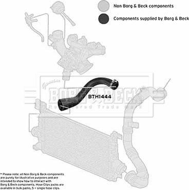 Borg & Beck BTH1444 - Furtun aer supraalimentare aaoparts.ro