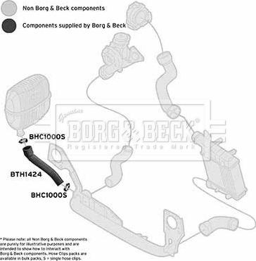 Borg & Beck BTH1424 - Furtun aer supraalimentare aaoparts.ro