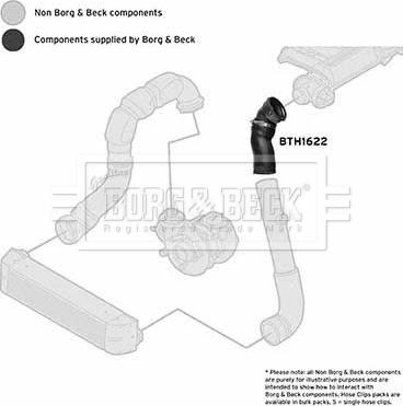 Borg & Beck BTH1622 - Furtun aer supraalimentare aaoparts.ro