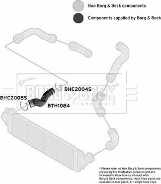 Borg & Beck BTH1084 - Furtun aer supraalimentare aaoparts.ro