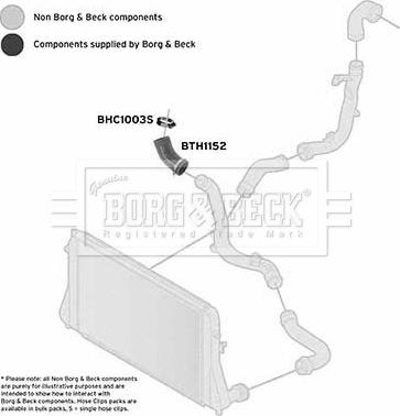 Borg & Beck BTH1152 - Furtun aer supraalimentare aaoparts.ro