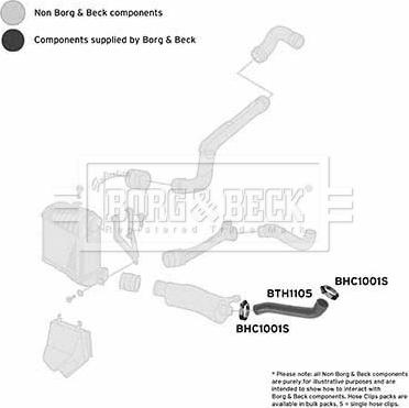 Borg & Beck BTH1105 - Furtun aer supraalimentare aaoparts.ro