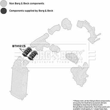 Borg & Beck BTH1225 - Furtun aer supraalimentare aaoparts.ro