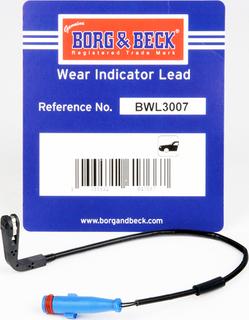 Borg & Beck BWL3007 - Senzor de avertizare,uzura placute de frana aaoparts.ro