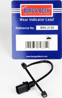 Borg & Beck BWL3139 - Senzor de avertizare,uzura placute de frana aaoparts.ro