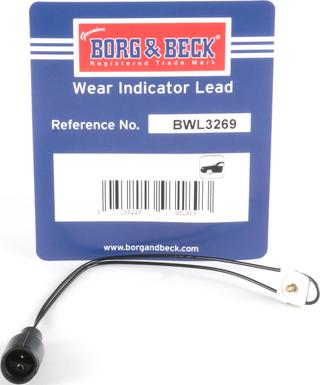 Borg & Beck BWL3269 - Senzor de avertizare,uzura placute de frana aaoparts.ro