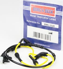 Borg & Beck BWL3228 - Senzor de avertizare,uzura placute de frana aaoparts.ro