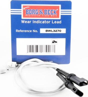 Borg & Beck BWL3270 - Senzor de avertizare,uzura placute de frana aaoparts.ro