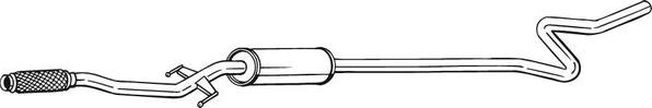 Bosal 292-053 - Toba esapamet intermediara aaoparts.ro