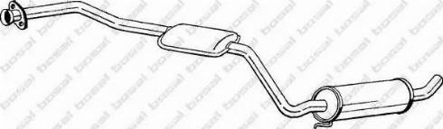 Bosal 288-085 - Toba esapamet intermediara aaoparts.ro