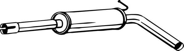 Bosal 220-015 - Toba esapamet intermediara aaoparts.ro