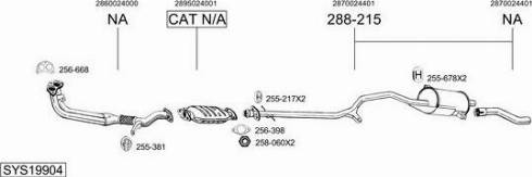 Bosal SYS19904 - Sistem de esapament aaoparts.ro