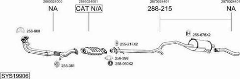 Bosal SYS19906 - Sistem de esapament aaoparts.ro