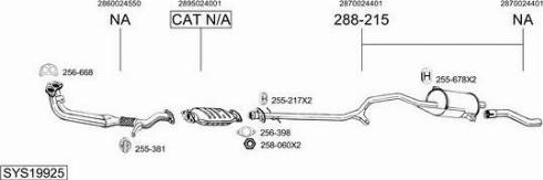 Bosal SYS19925 - Sistem de esapament aaoparts.ro