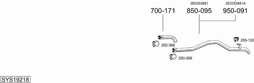 Bosal SYS19218 - Sistem de esapament aaoparts.ro