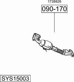 Bosal SYS15003 - Sistem de esapament aaoparts.ro