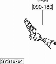 Bosal SYS16764 - Sistem de esapament aaoparts.ro