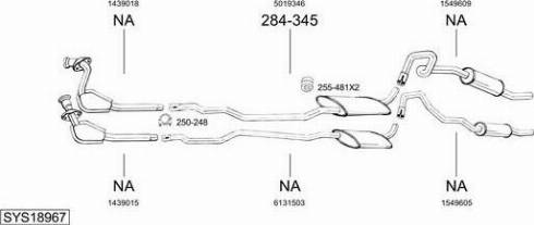 Bosal SYS18967 - Sistem de esapament aaoparts.ro
