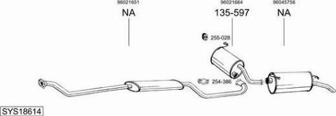 Bosal SYS18614 - Sistem de esapament aaoparts.ro