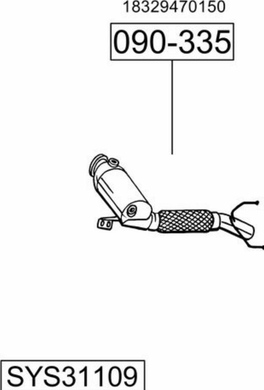 Bosal SYS31109 - Sistem de esapament aaoparts.ro