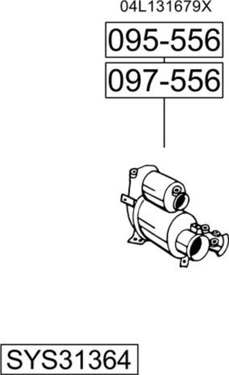 Bosal SYS31364 - Sistem de esapament aaoparts.ro