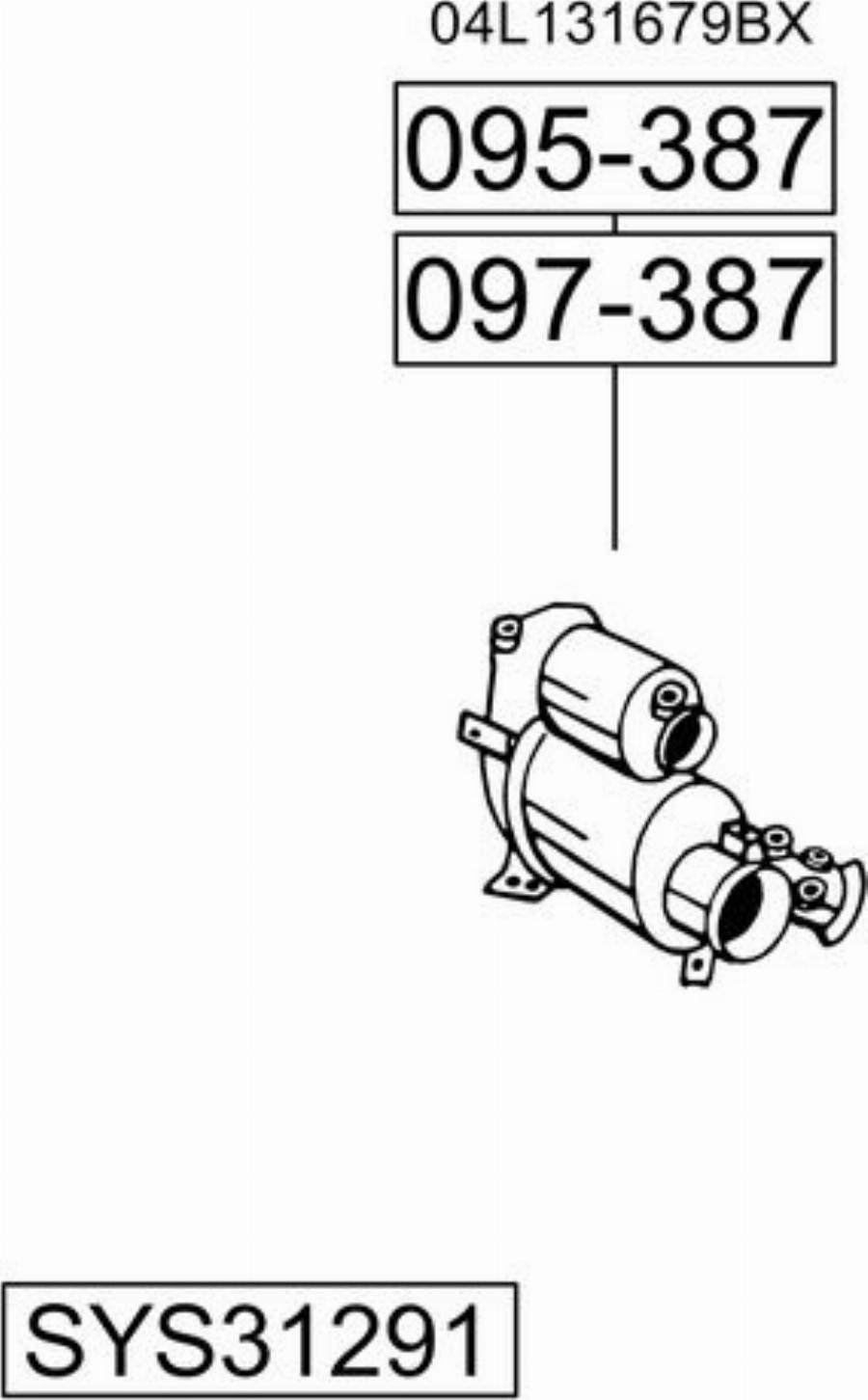 Bosal SYS31291 - Sistem de esapament aaoparts.ro