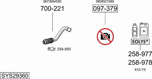 Bosal SYS29360 - Sistem de esapament aaoparts.ro