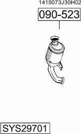 Bosal SYS29701 - Sistem de esapament aaoparts.ro