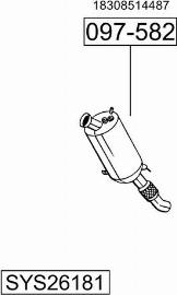 Bosal SYS26181 - Sistem de esapament aaoparts.ro