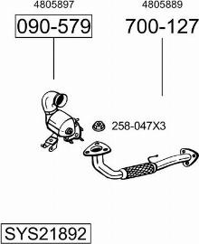 Bosal SYS21892 - Sistem de esapament aaoparts.ro