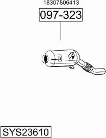 Bosal SYS23610 - Sistem de esapament aaoparts.ro