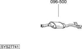Bosal SYS27741 - Sistem de esapament aaoparts.ro